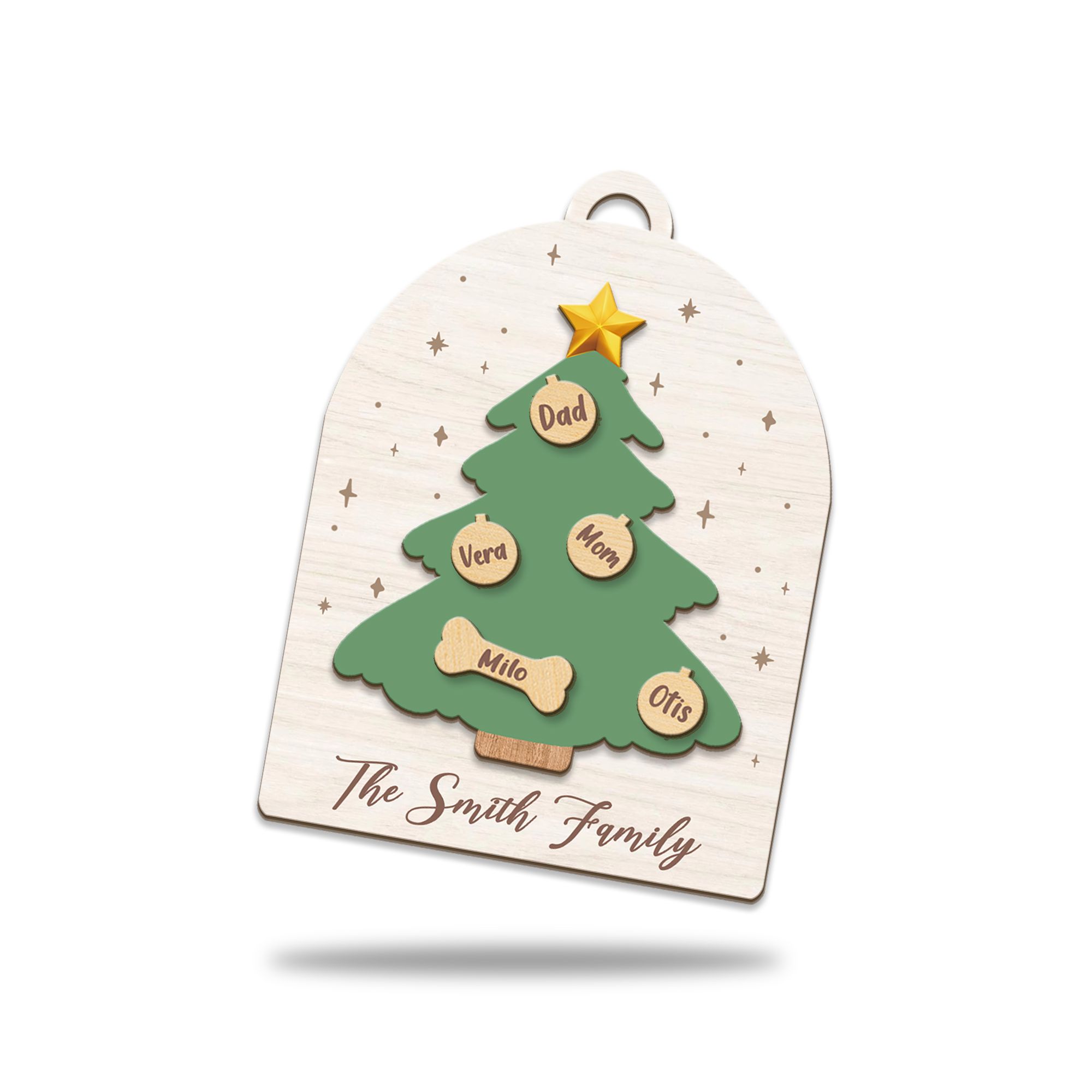 3 Layered Wooden Ornament
