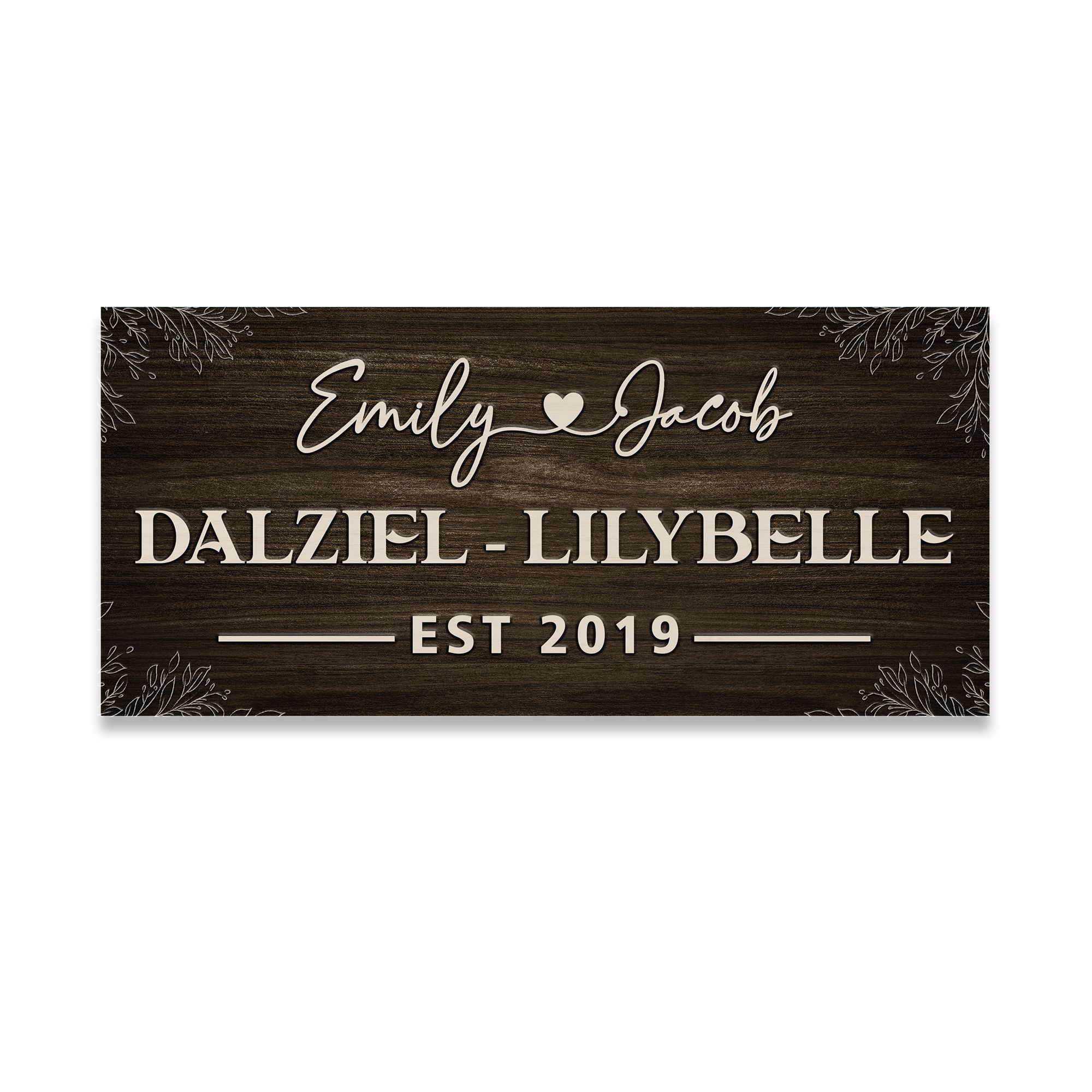 Rectangle Wooden Sign