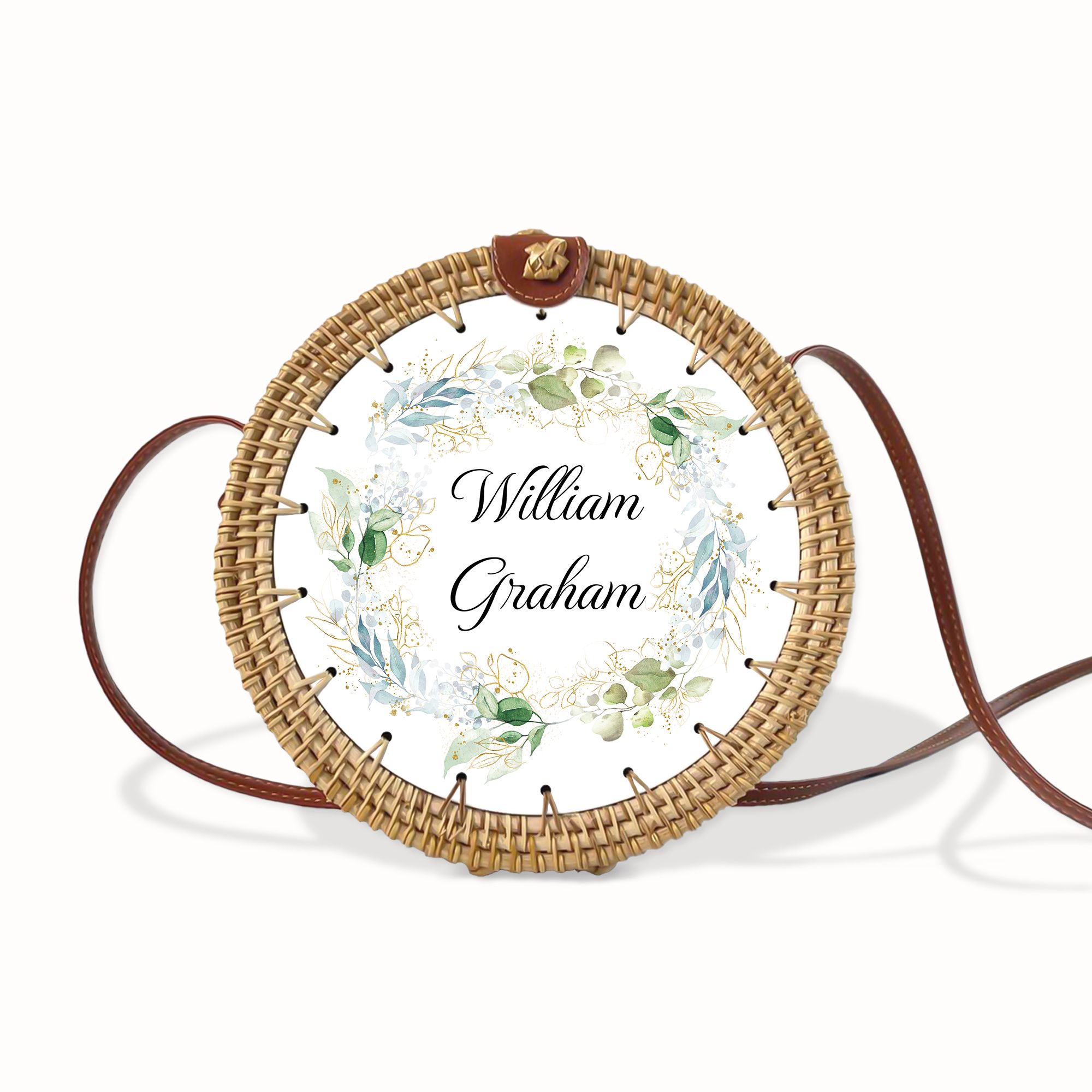 Round Rattan Bag
