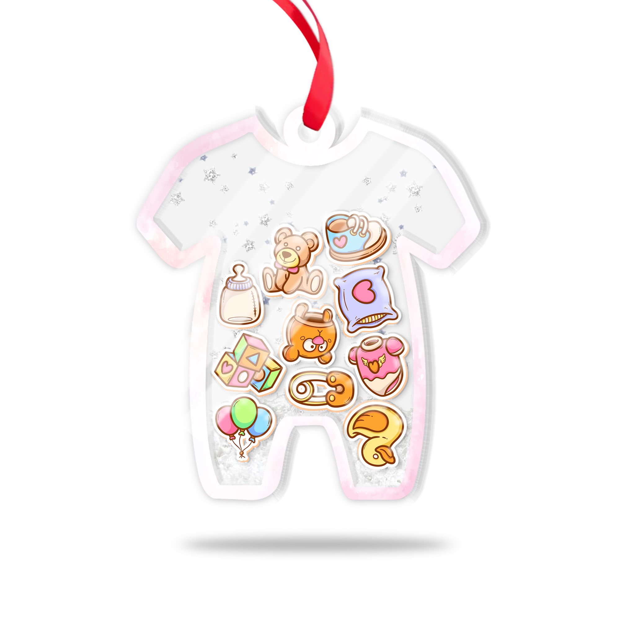 3 Layered Christmas Shaker Ornament
