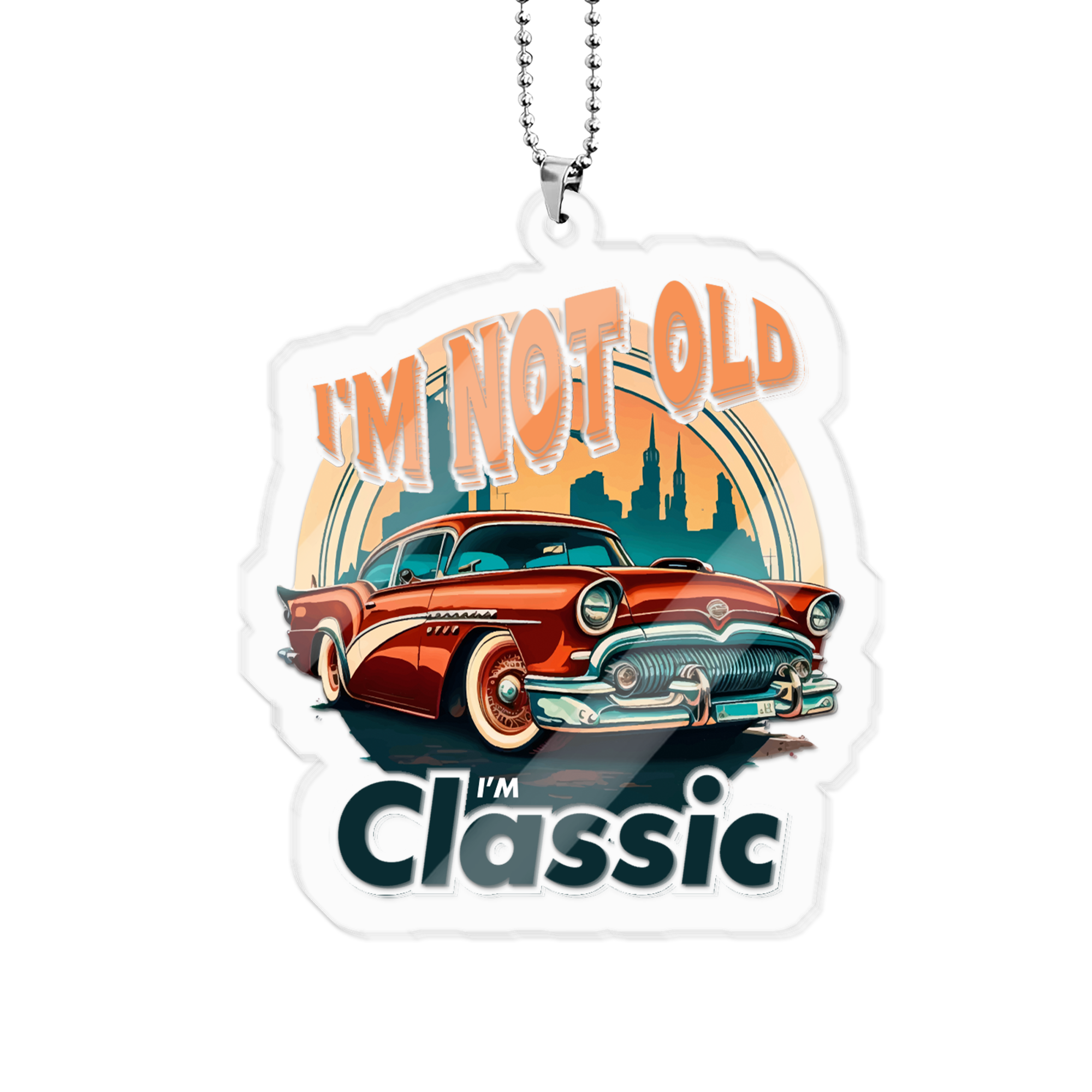 Transparent Acrylic Car Ornament