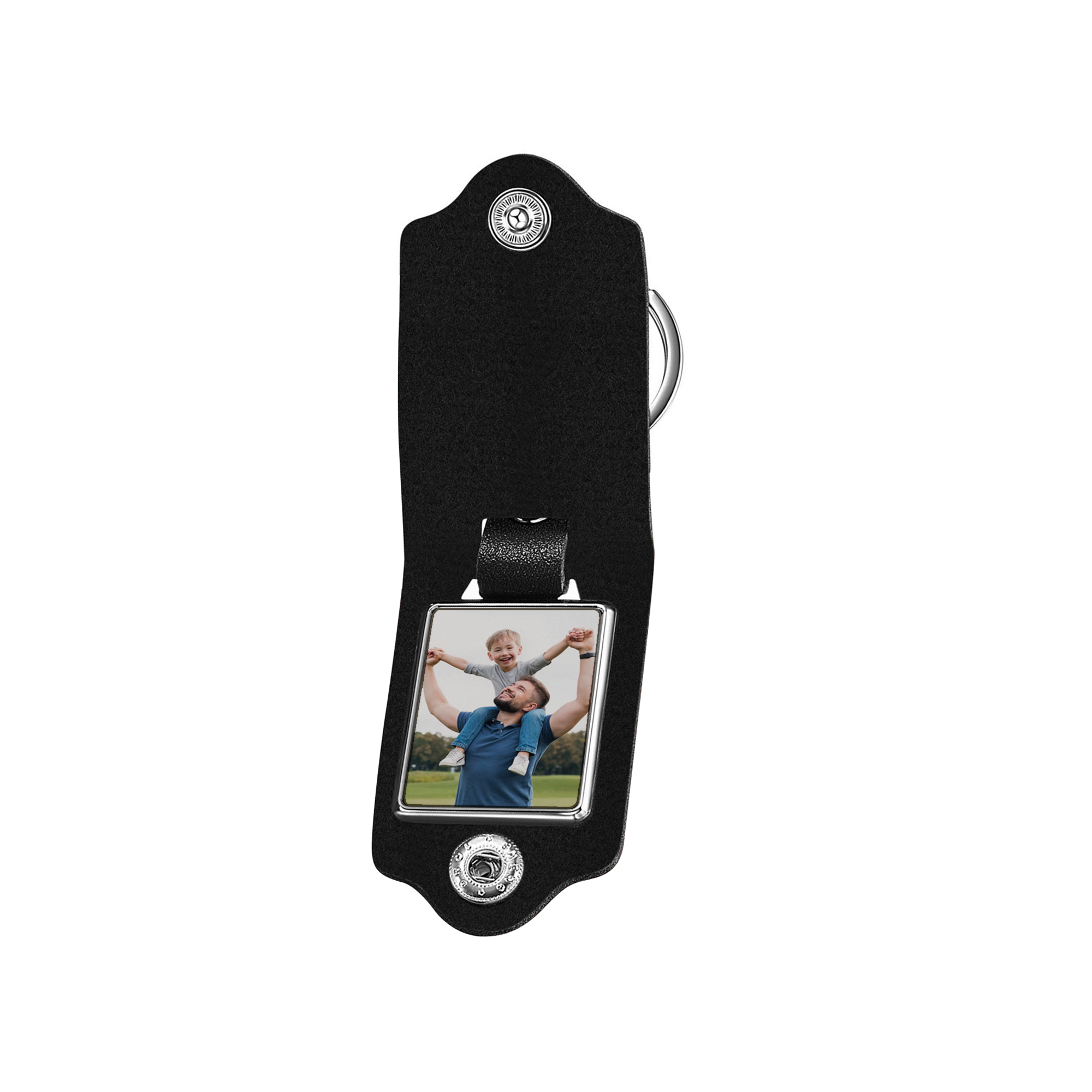 Leather Photo Keychain