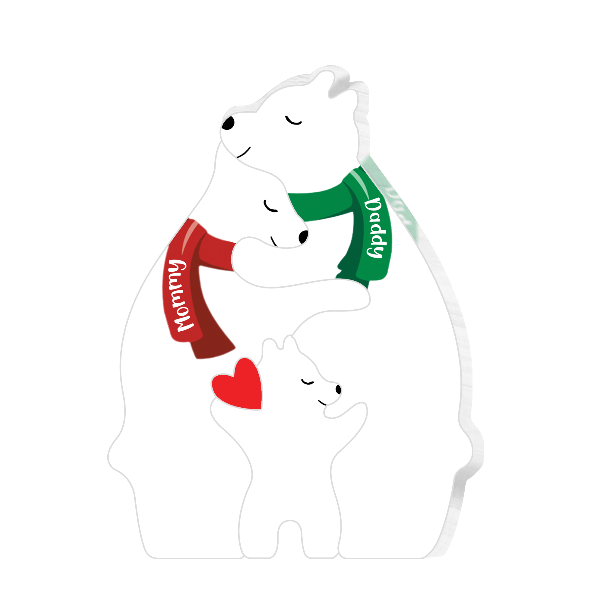 Acrylic Animal Family Puzzle