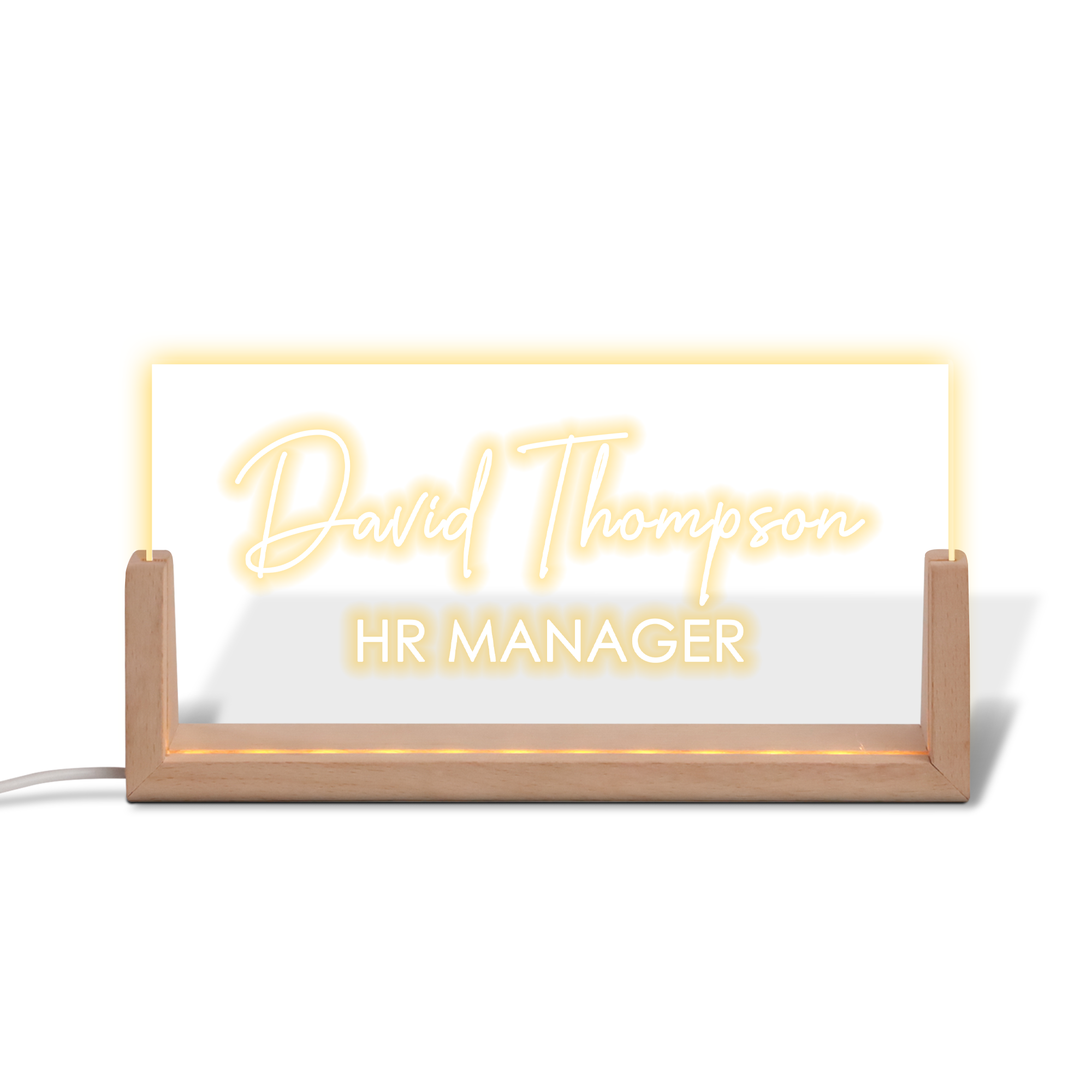 Desk Name Plate Night Light