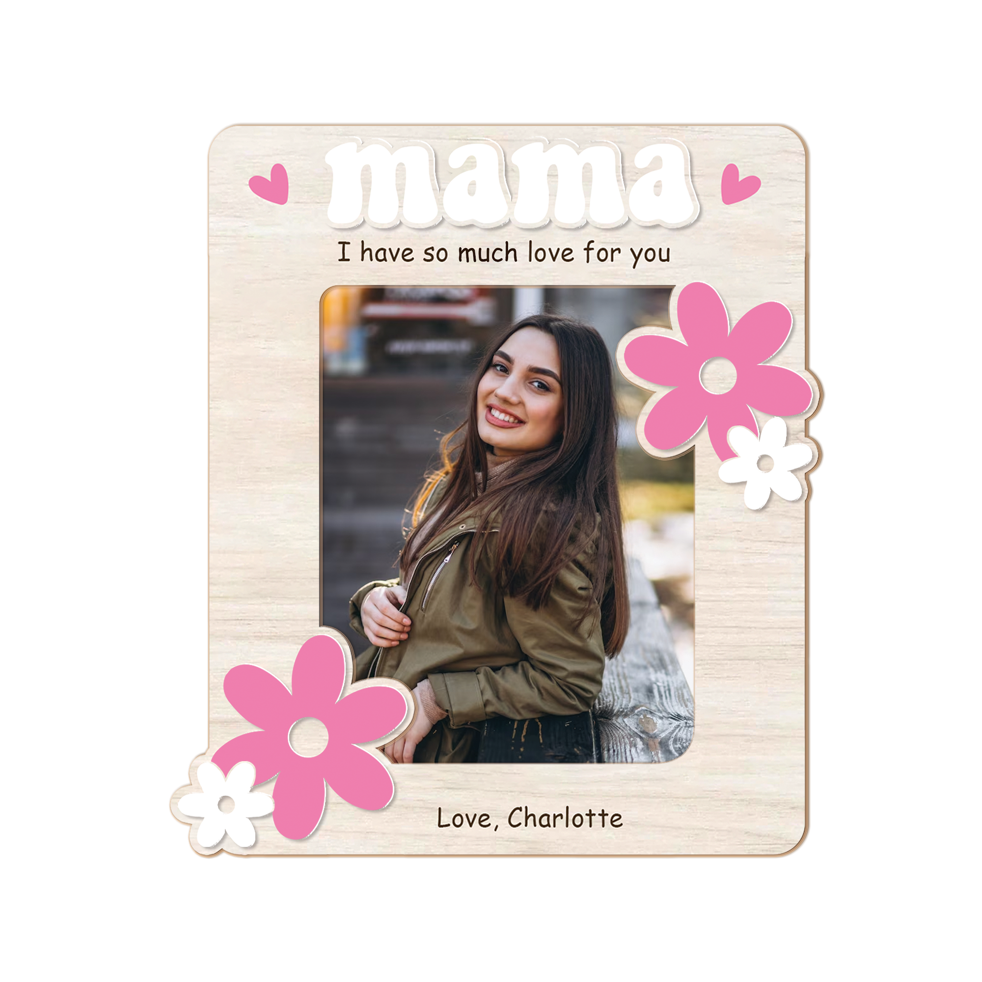4 Layered Fridge Photo Magnet