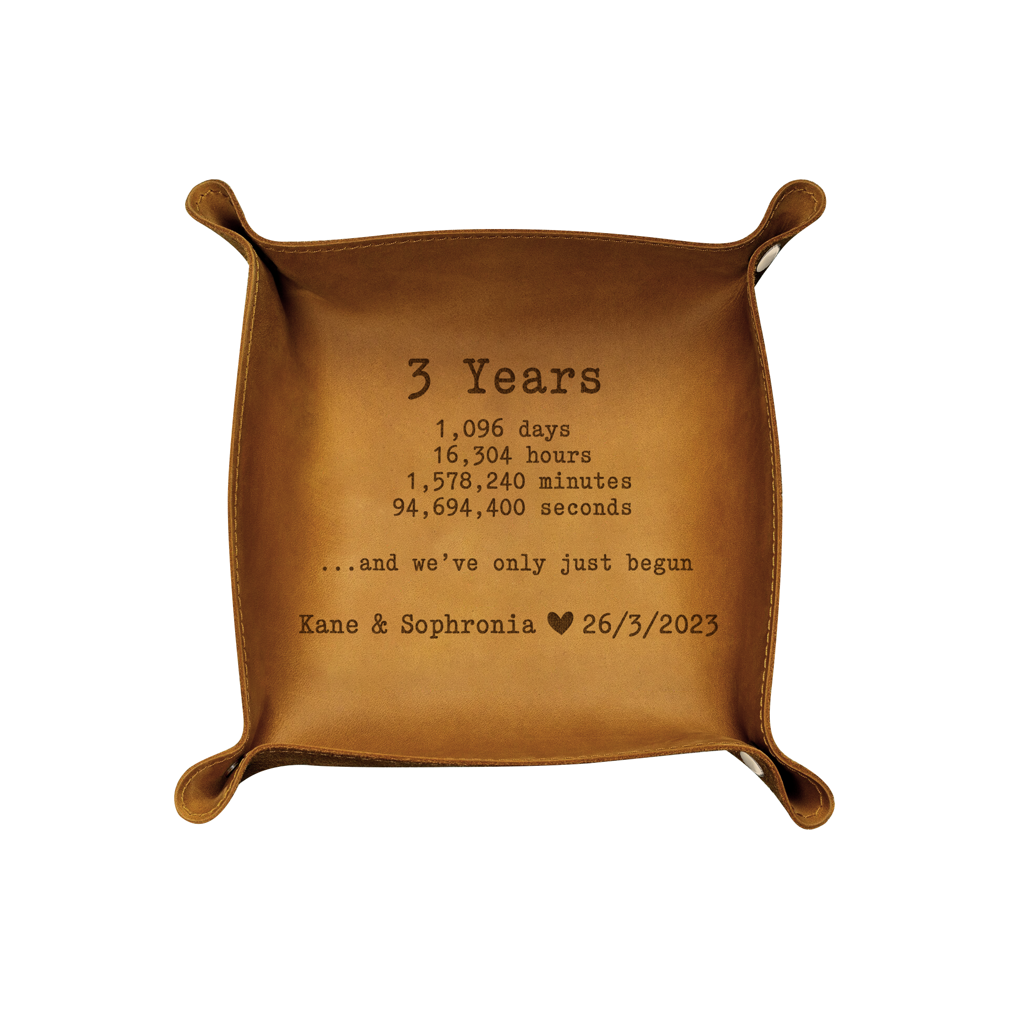 AOP Leather Tray