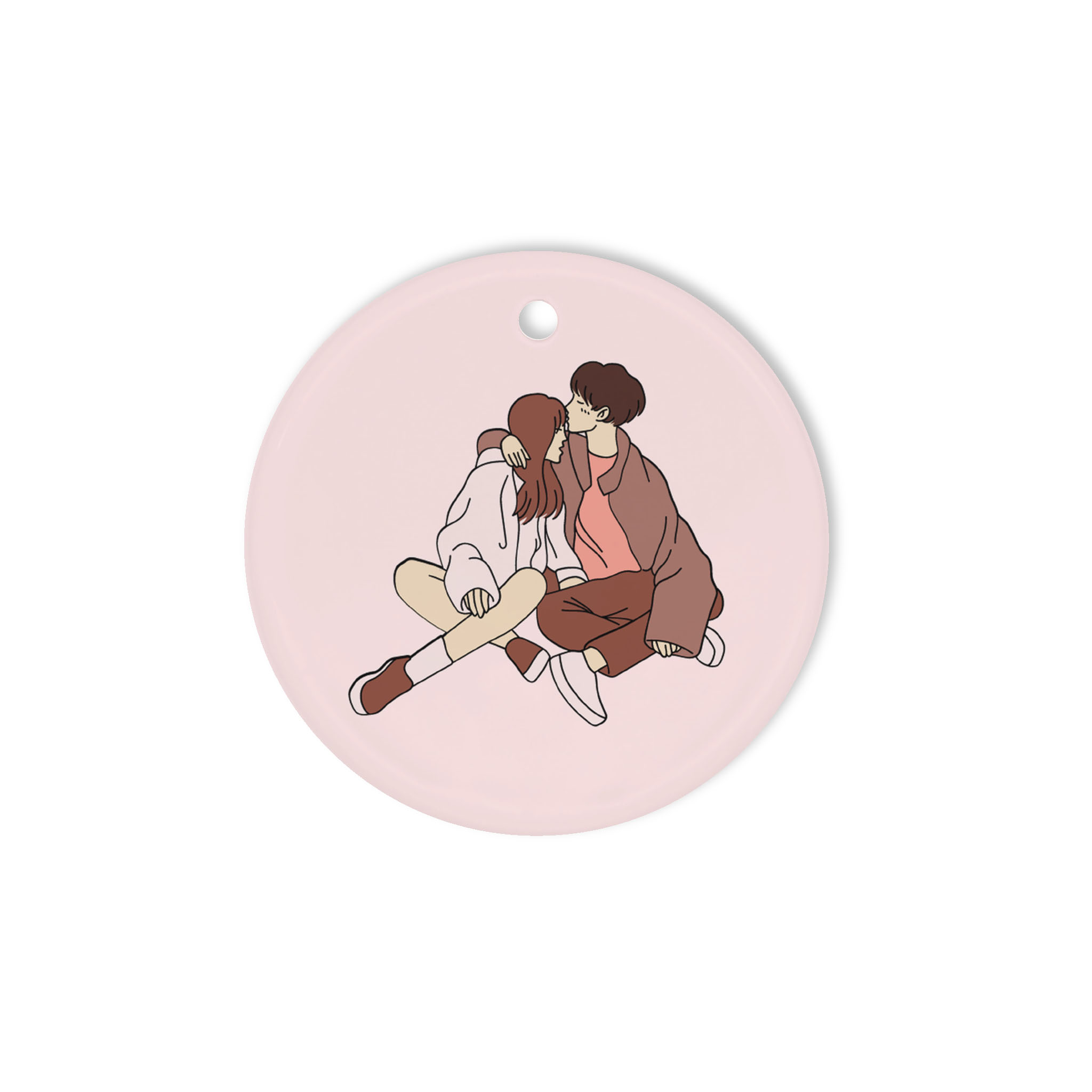 Circle Ceramic Ornament