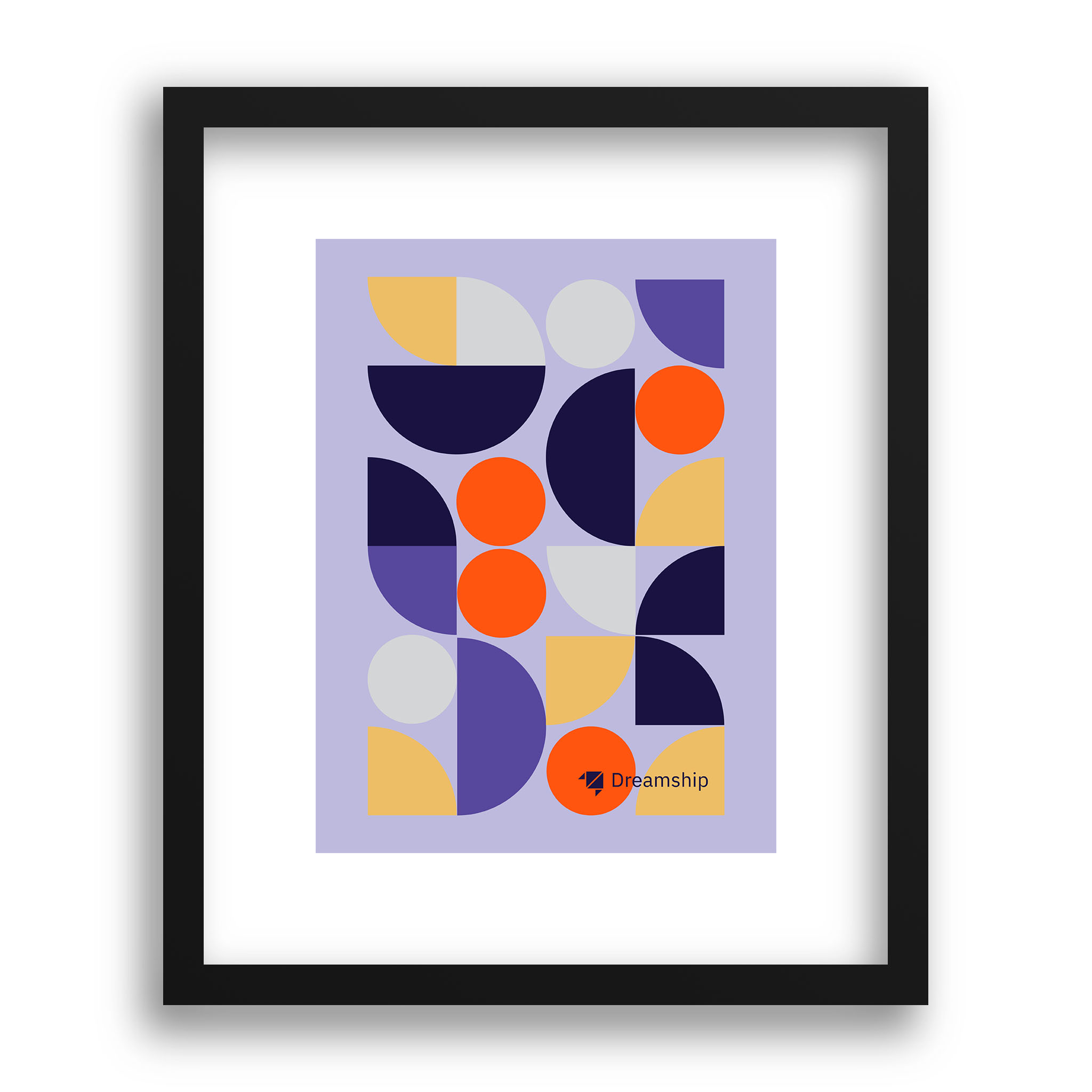 Framed Art Print w/Faux Matte (1" frame)