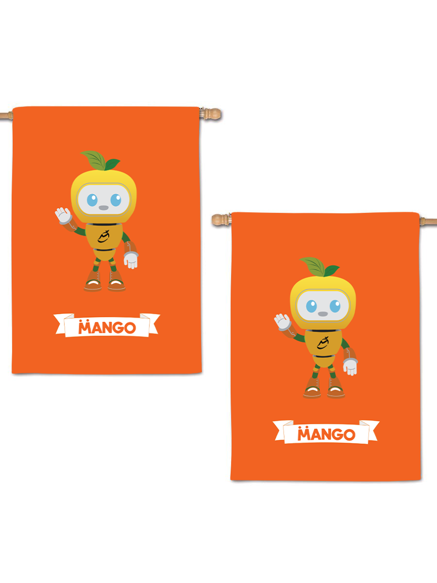 Double-sided printed flag