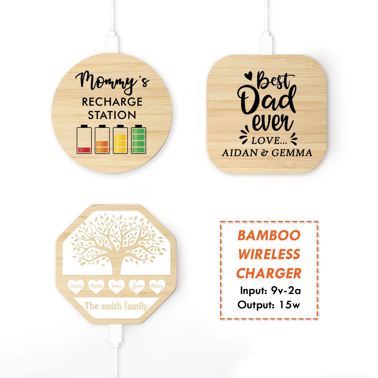 Bamboo Wireless Charger