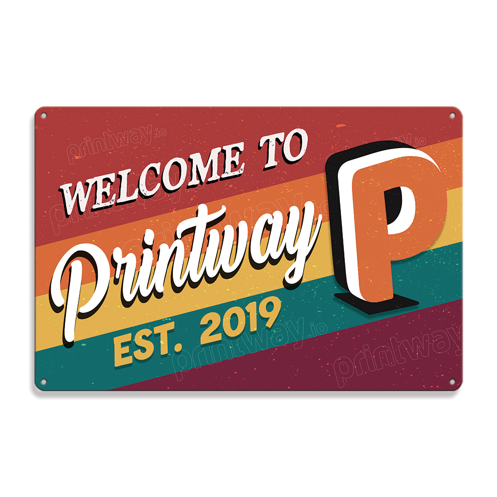Printed Metal Sign