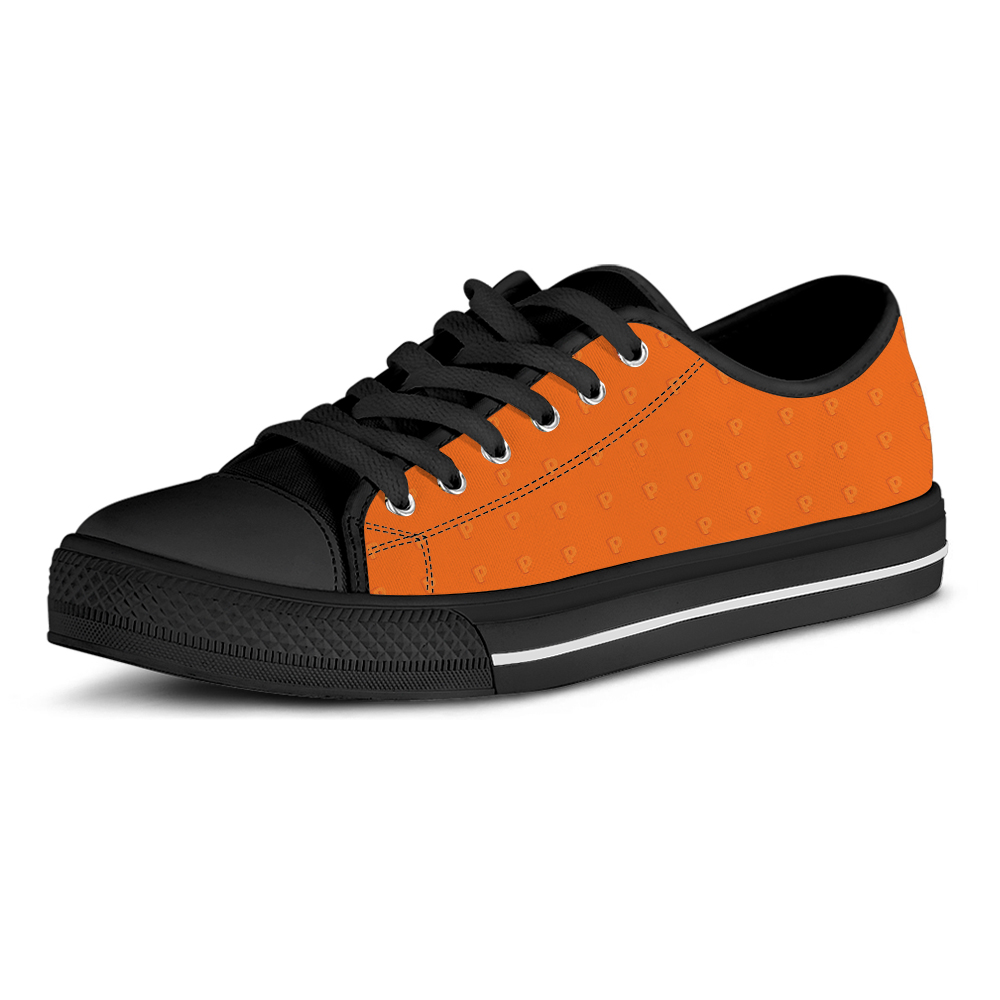 Adults Black Low Top Canvas Shoes