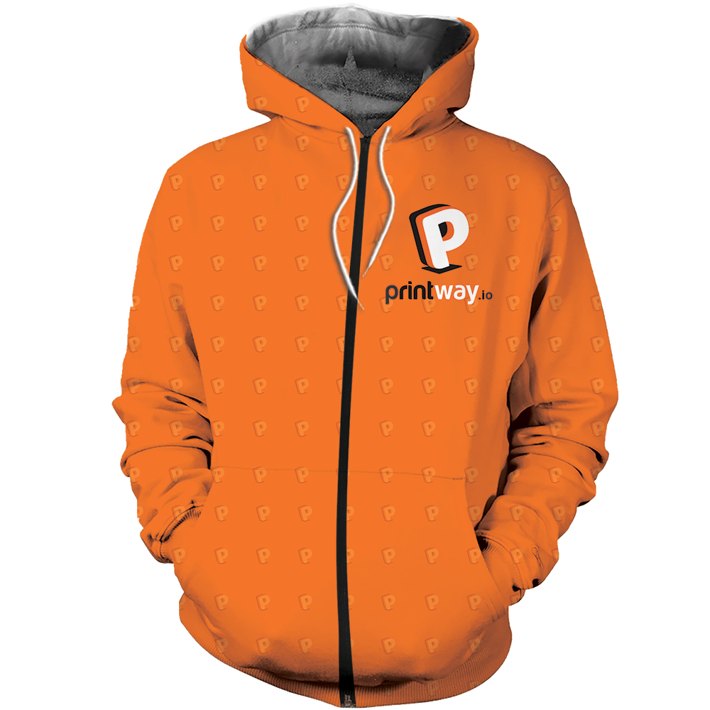 AOP Fleece Zip Hoodie Jacket