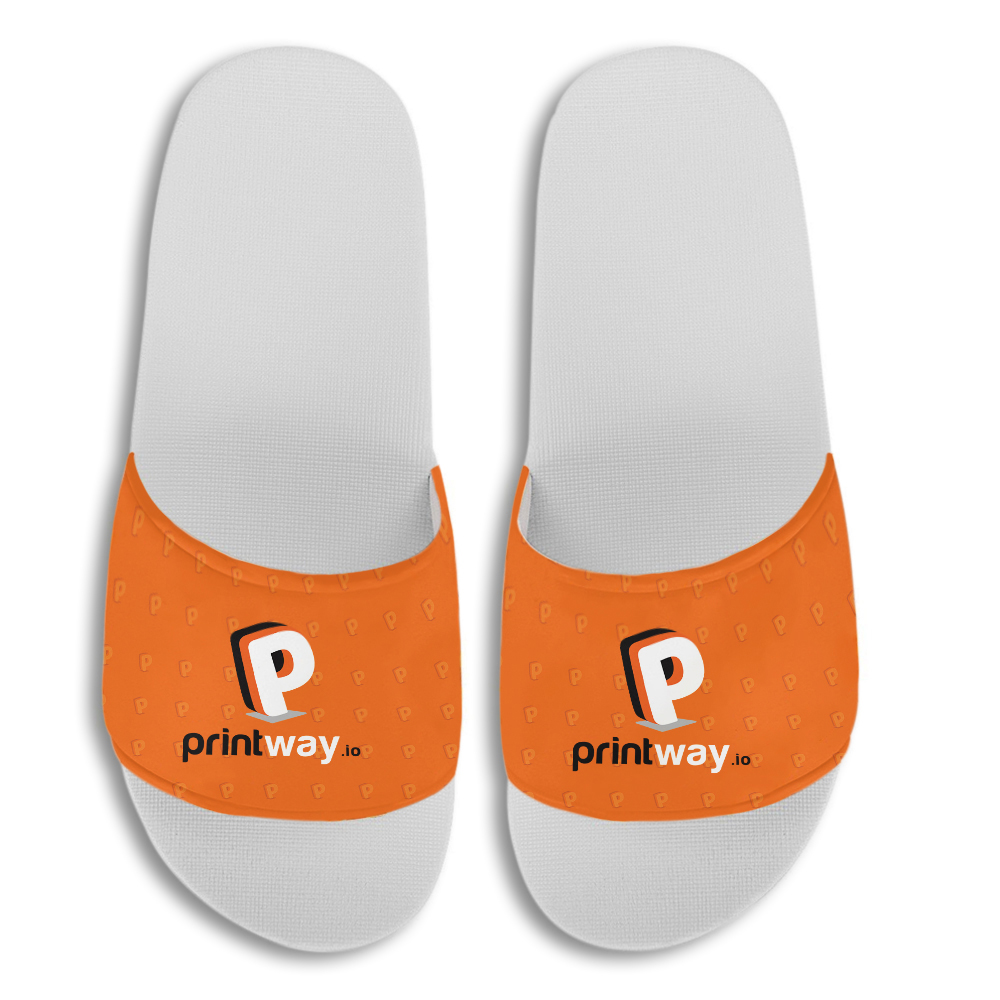 Adult White Slide Sandals