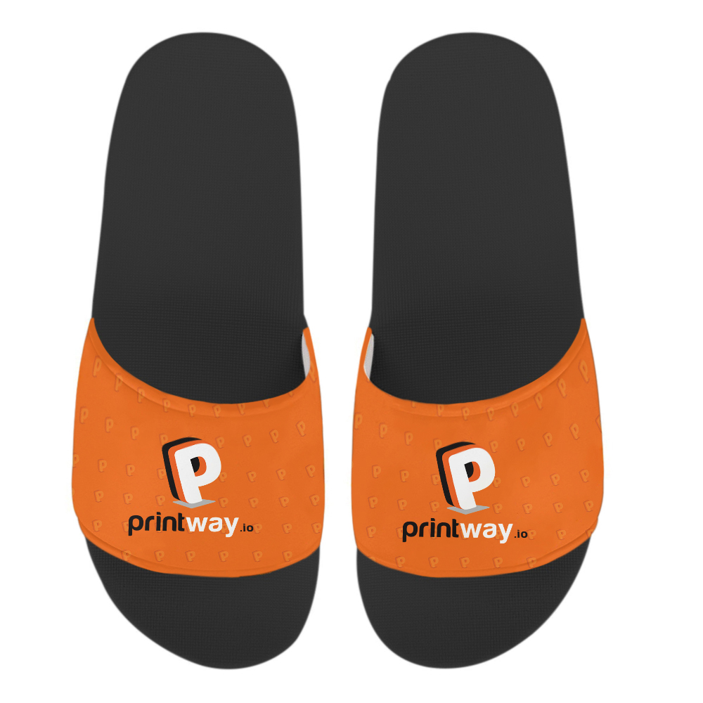 Adult Black Slide Sandals