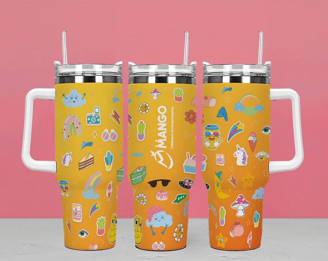 Tumbler 40Oz With Straw