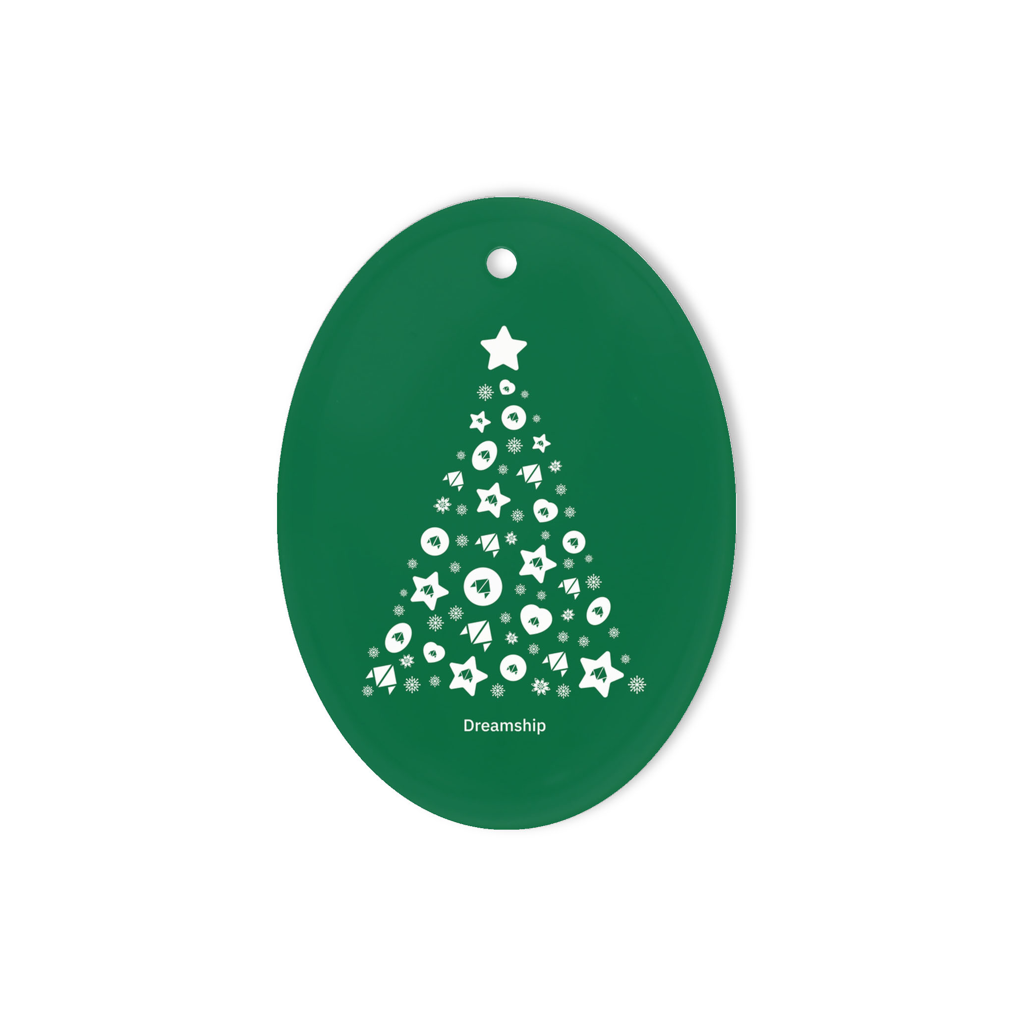 Oval Ceramic Ornament