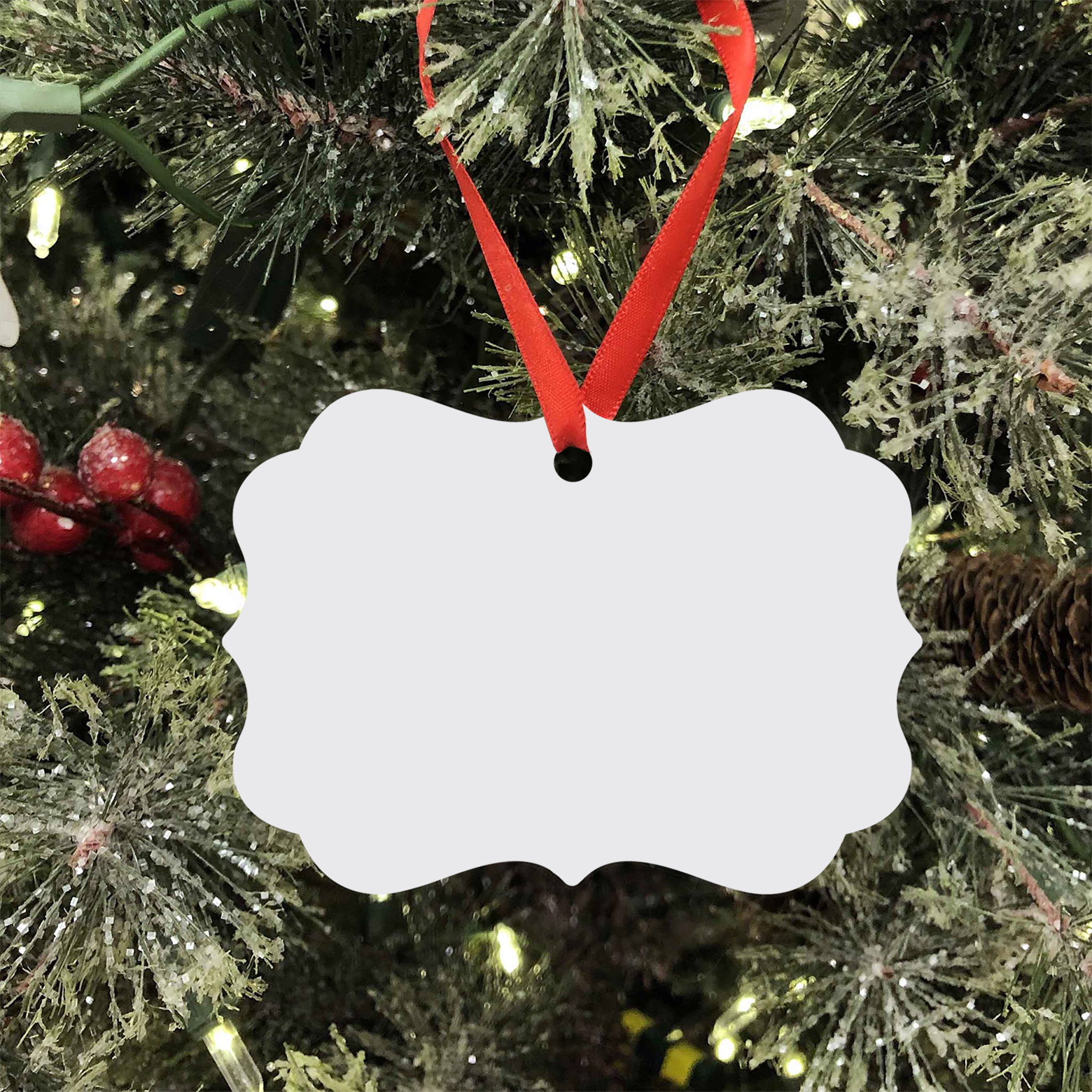 Medallion Aluminum Ornament